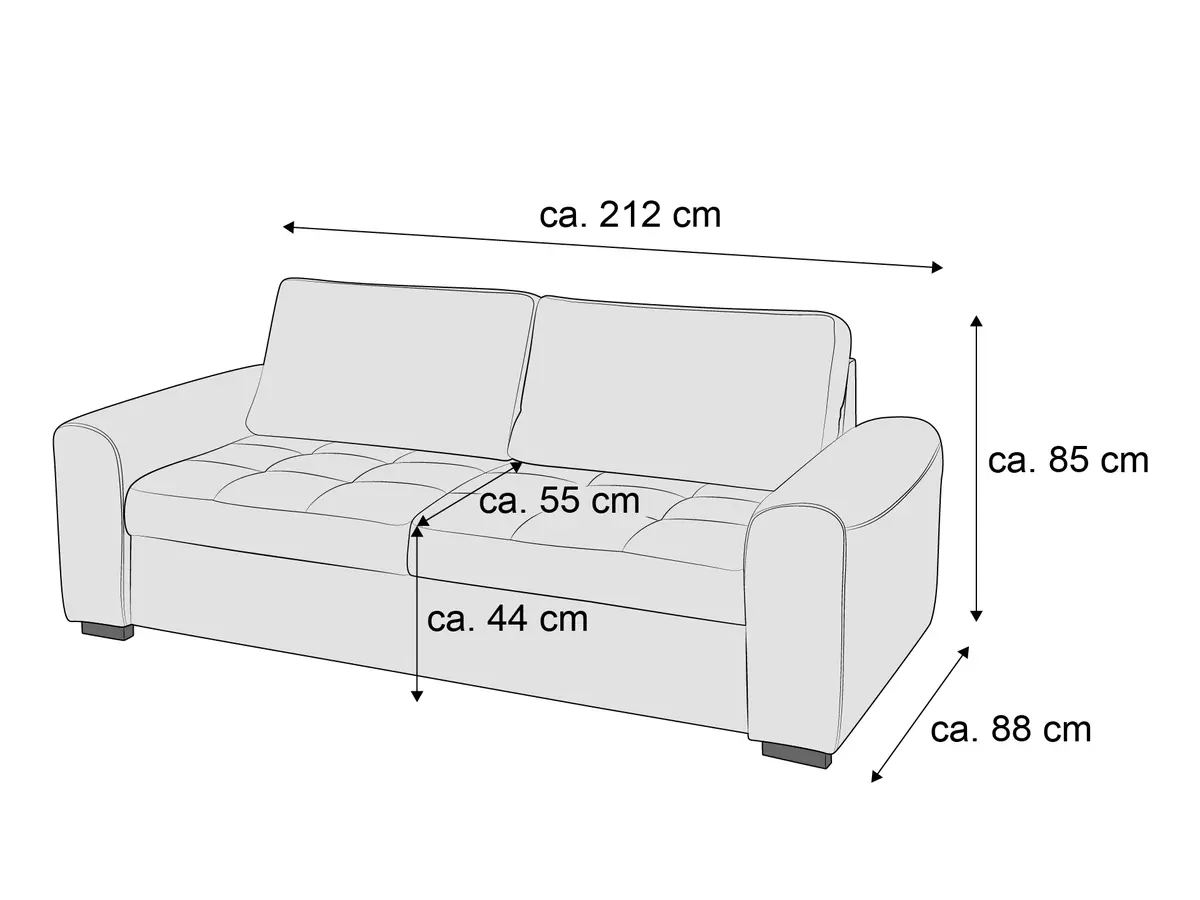 Einzelsofa Harder II | Grau