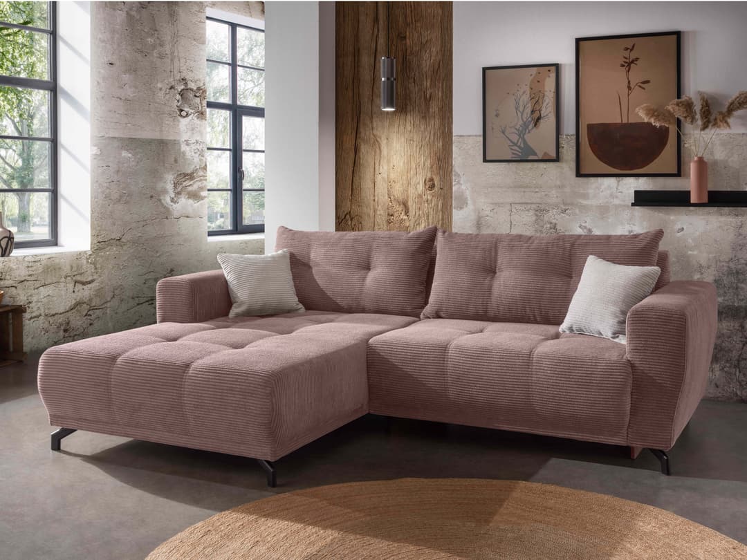 Ecksofa Birden | Rosa