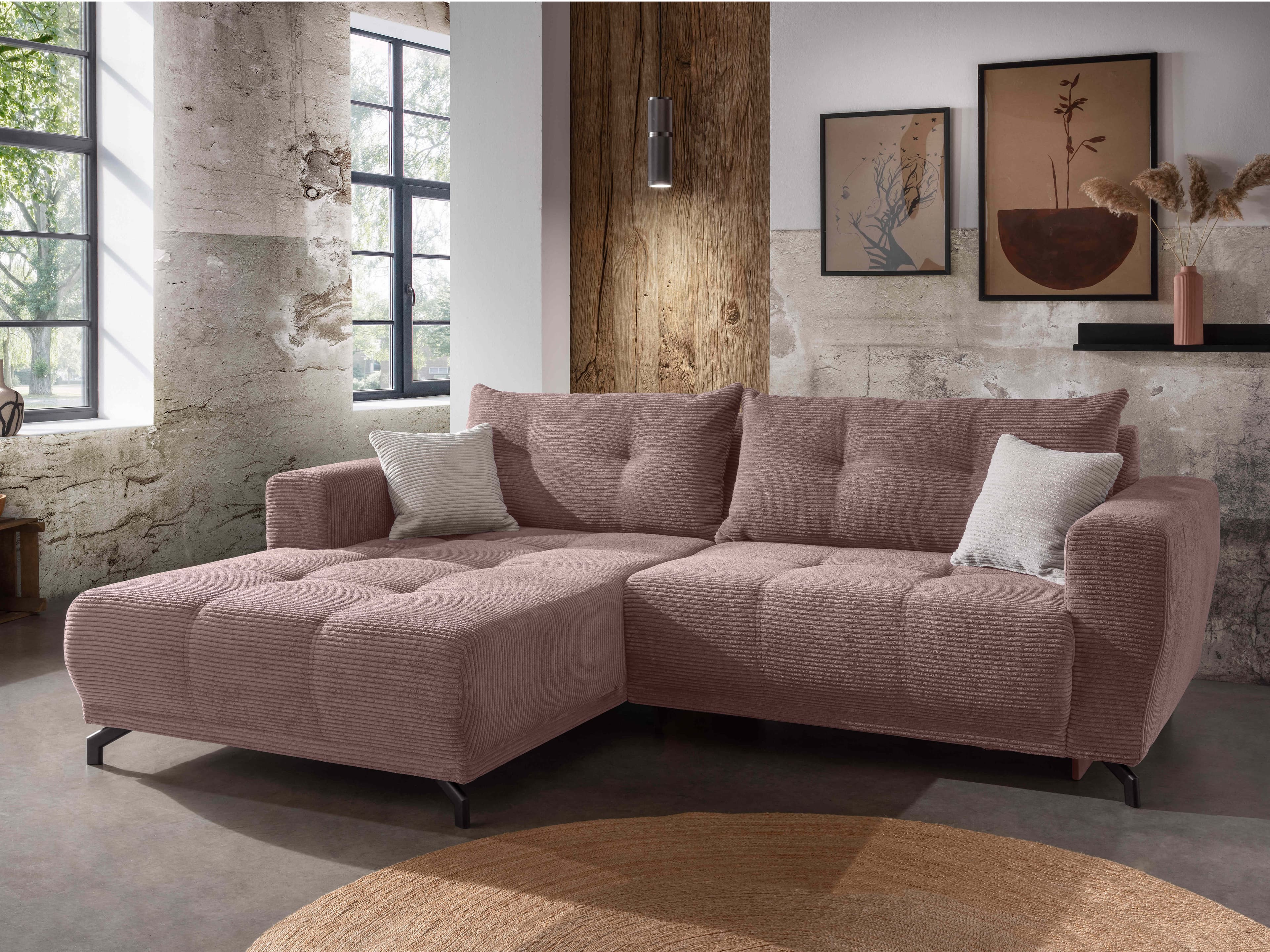 Ecksofa Birden | Rosa