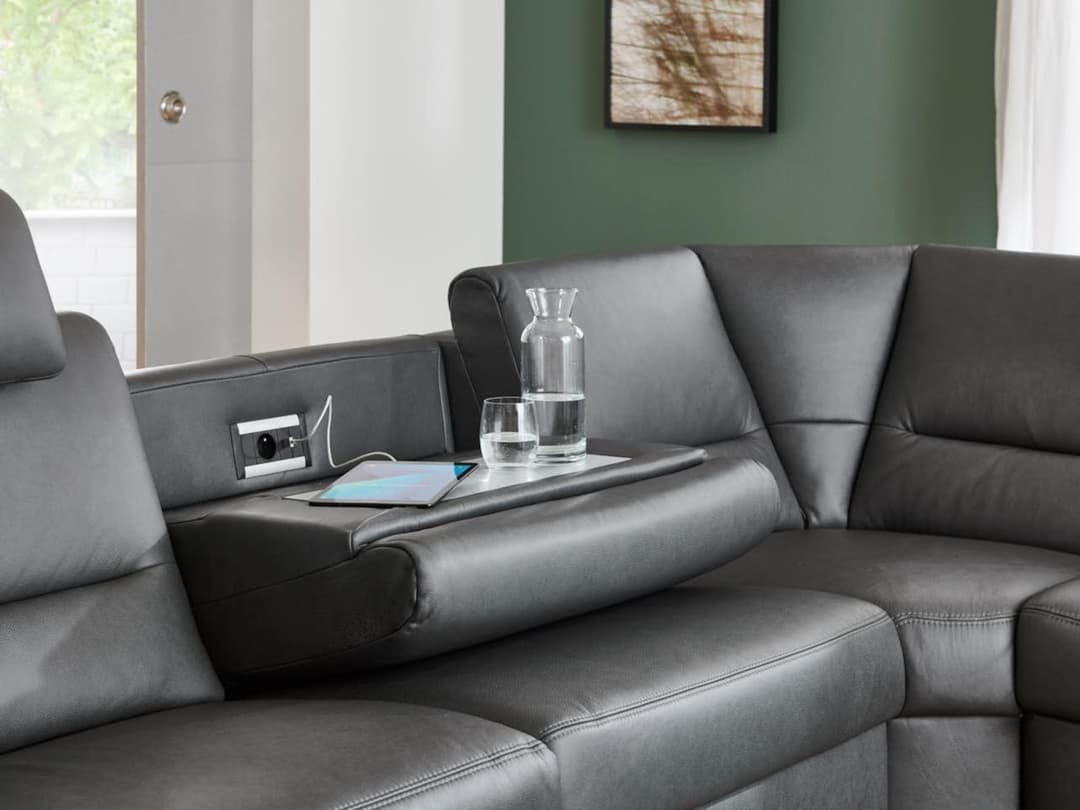 Ecksofa Provesano | Grau