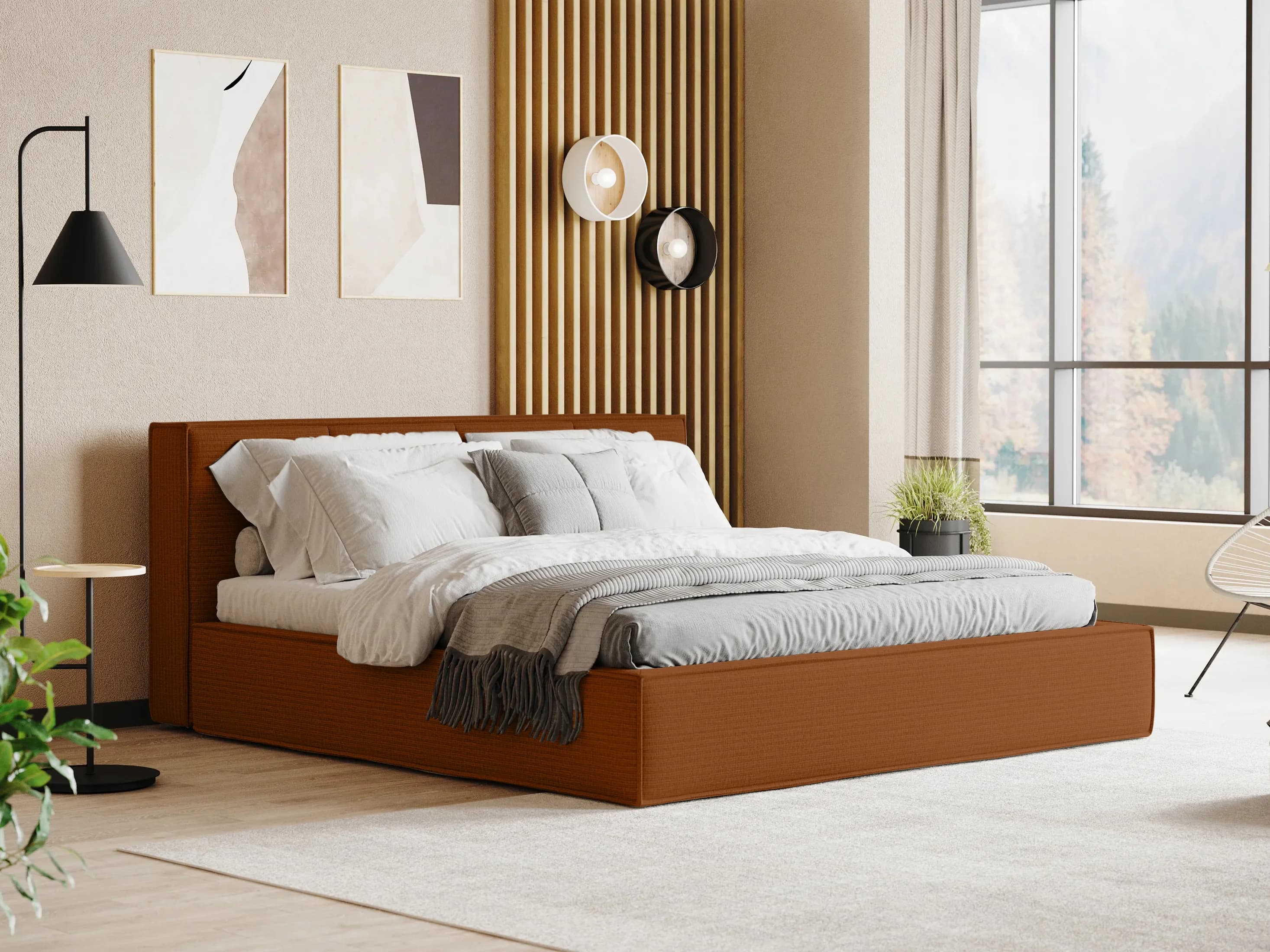 Polsterbett Cavana | Braun