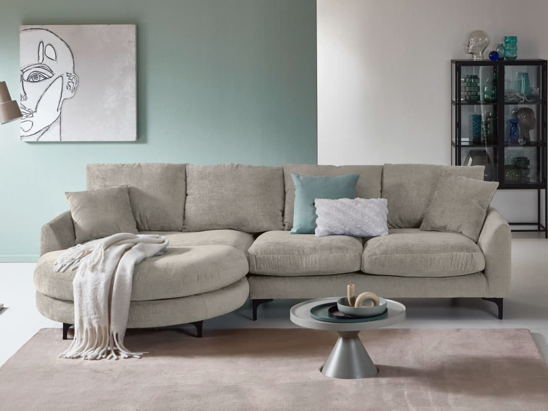 Ecksofa Gaio | Grau
