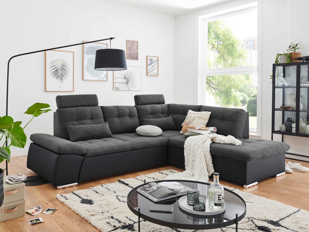 Ecksofa Bussoleno IV | Grau