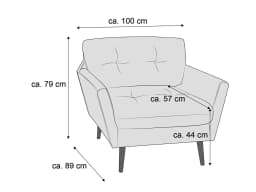 Sessel Hunter III | Grau