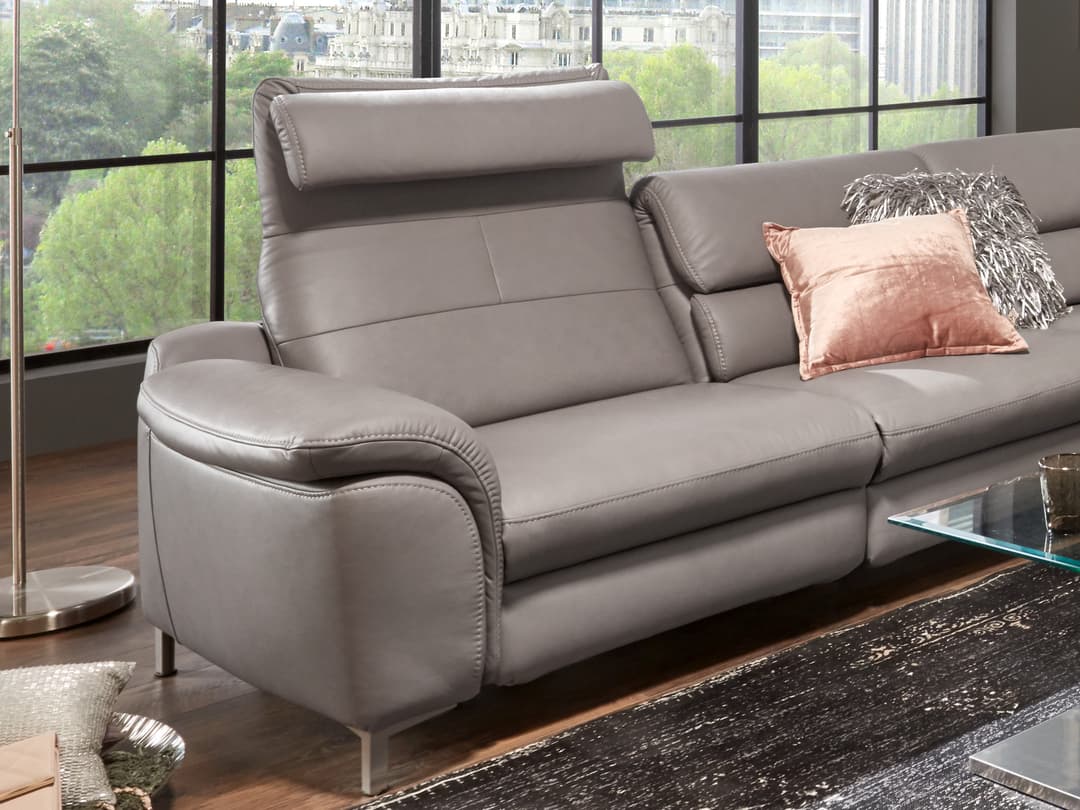 Ecksofa Hennens III | Grau