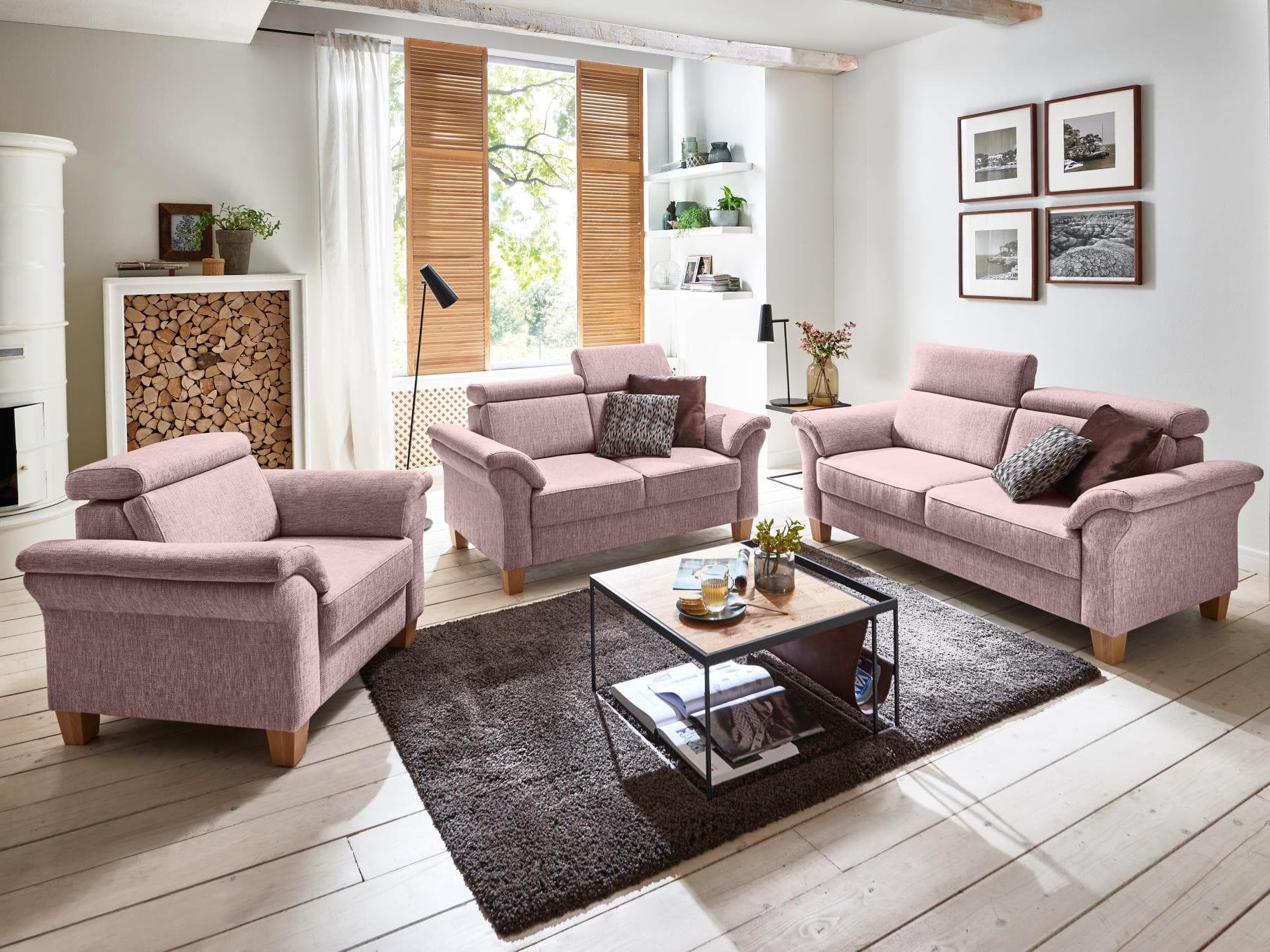 Polstergarnitur Scandicci II | Rosa