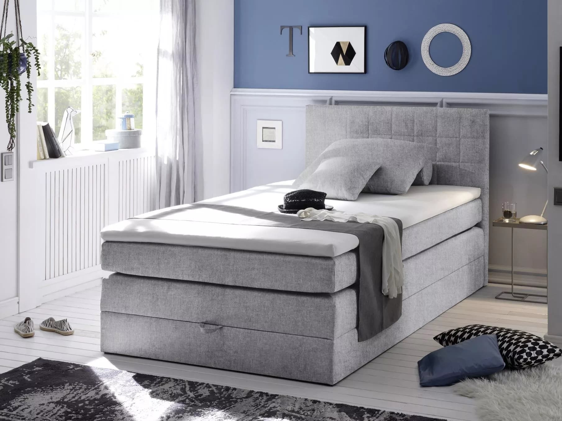 Boxspringbett Balario | Grau