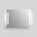 welltime LED-Lichtspiegel Plaza | Silber