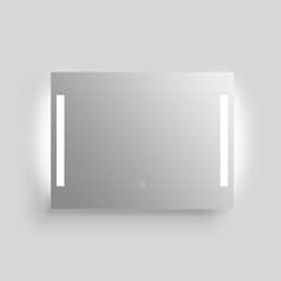 welltime LED-Lichtspiegel Plaza | Silber