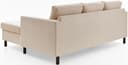 ATLANTIC home collection Ecksofa Tea L-Form | Beige 4
