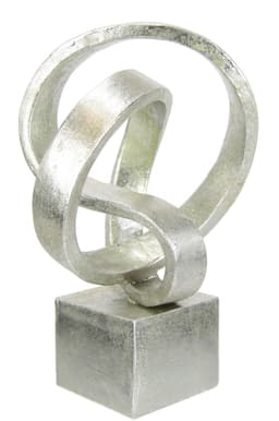 I.GE.A. Dekofigur Moderne Deko Skulptur | Silber