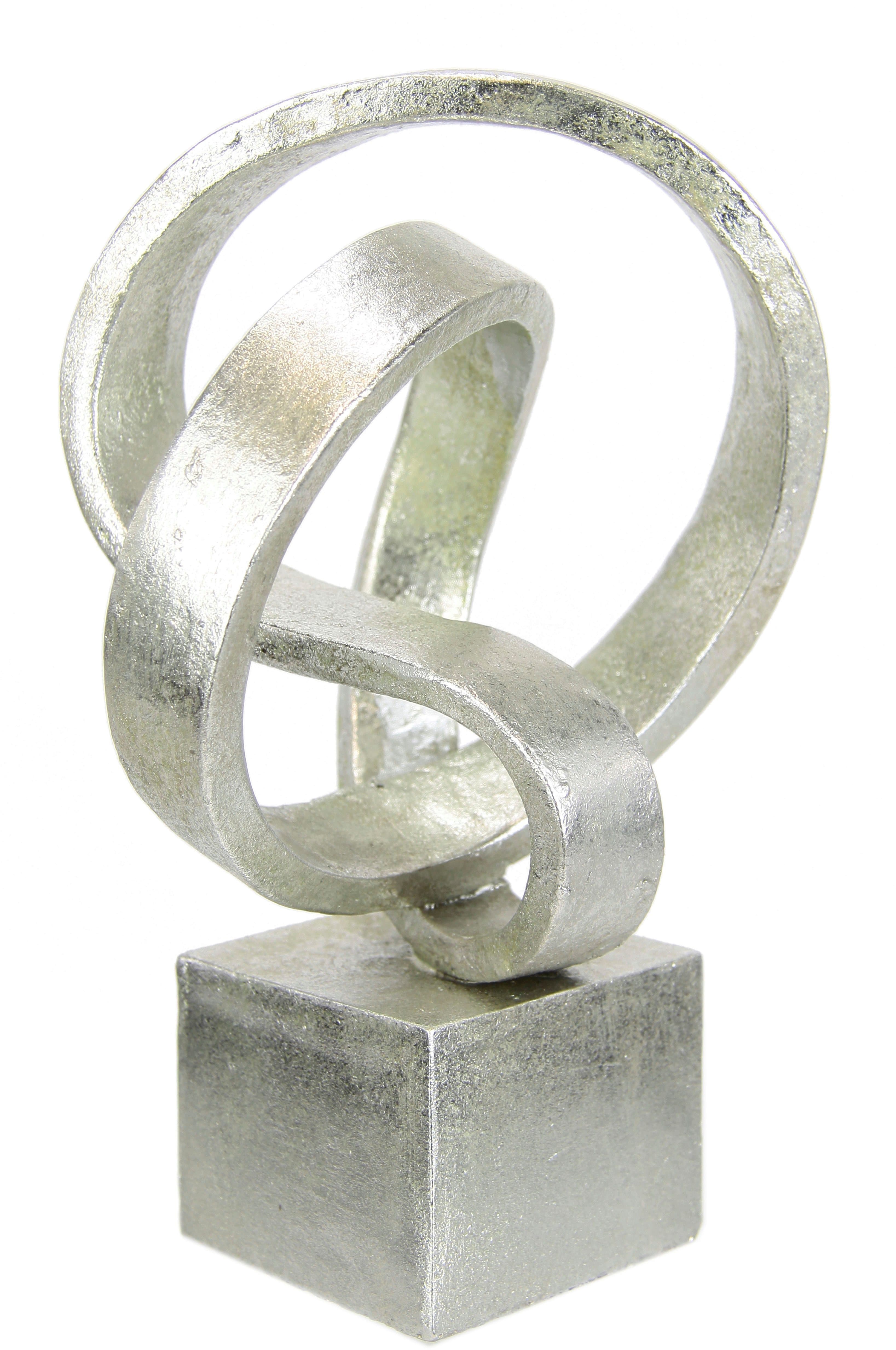 I.GE.A. Dekofigur Moderne Deko Skulptur | Silber