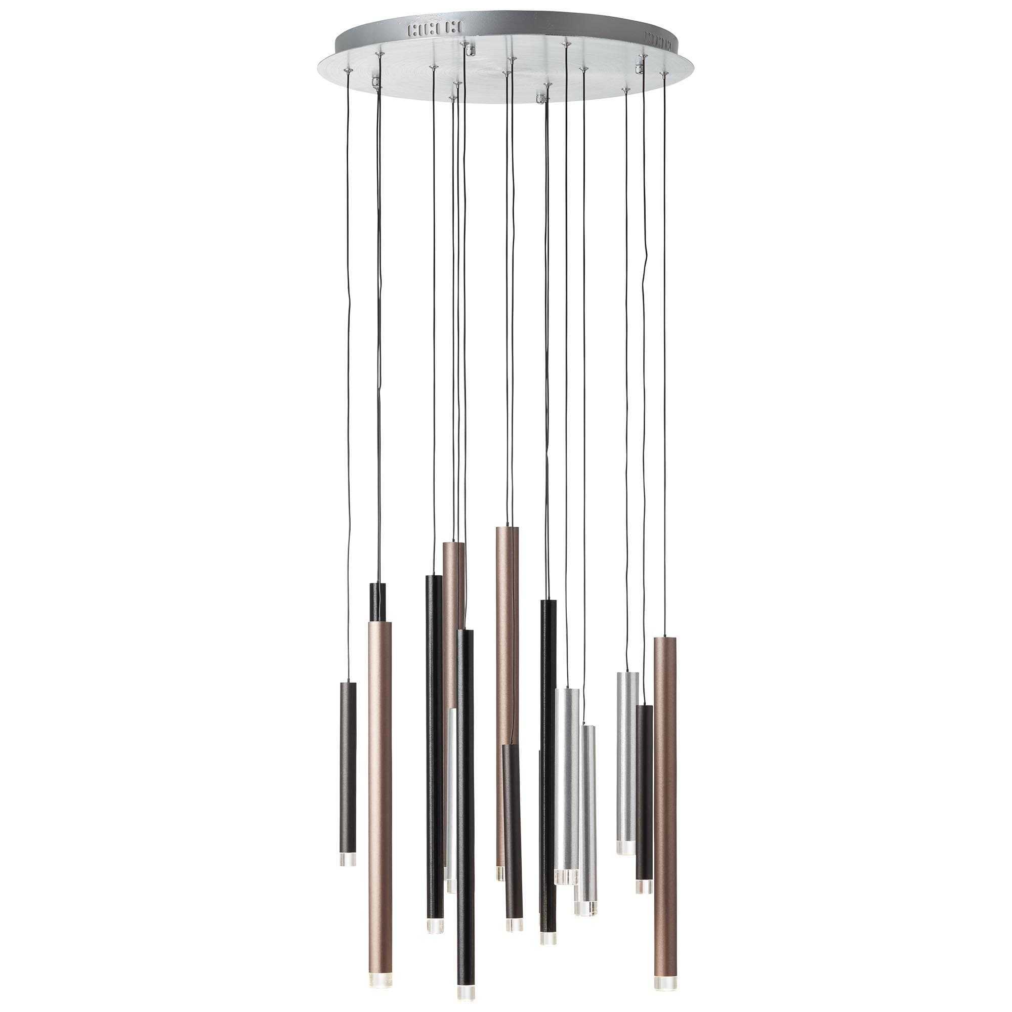 Brilliant Pendelleuchte Cembalo | Braun