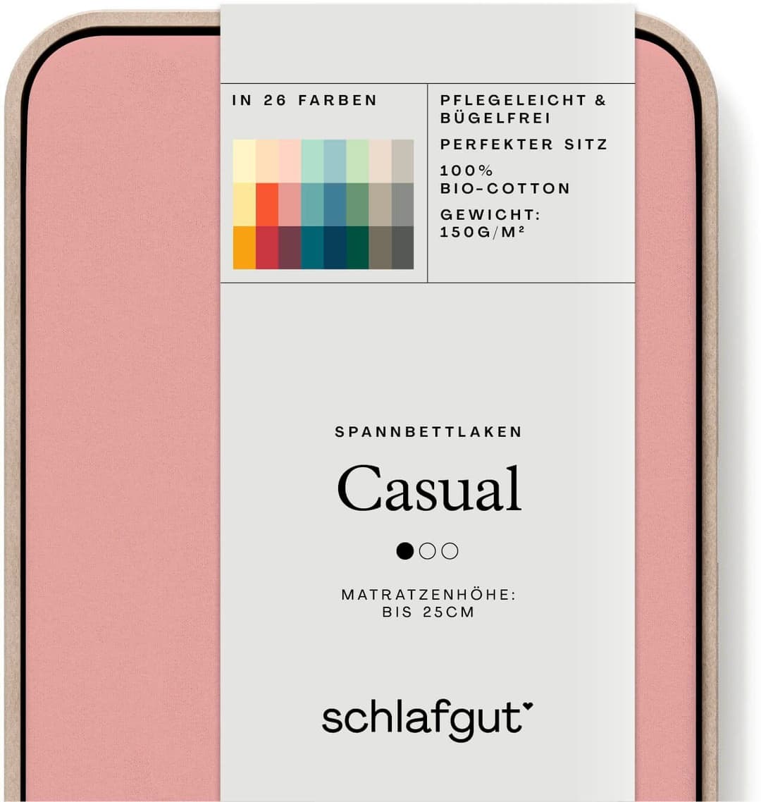 Schlafgut Spannbettlaken CASUAL | Lila