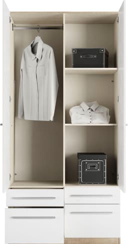 priess Kleiderschrank Barcelona | Holztöne