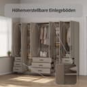 Kleiderschrank Trento | Grau 5