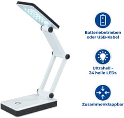 Maximex LED Schreibtischlampe | Weiß