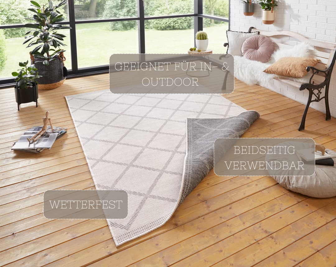 HANSE Home Teppich Corsica | Grau