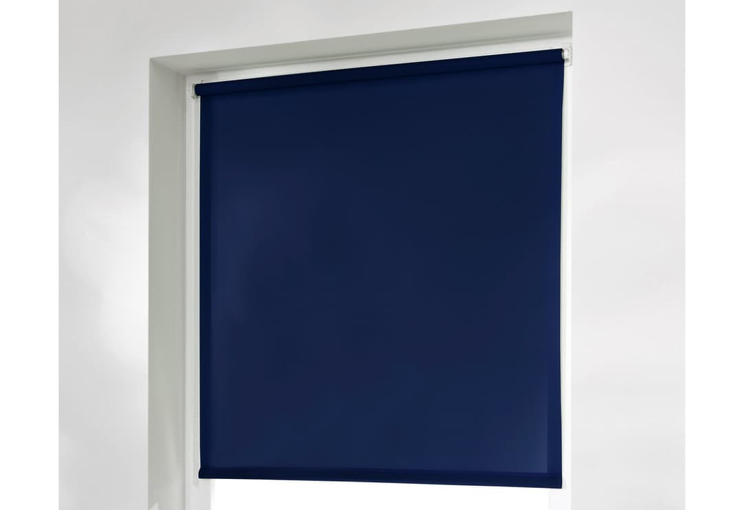 Seitenzugrollo Thermo Klemmfix-Rollo | Blau