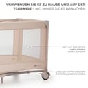 Kinderkraft Baby-Reisebett JOY 2 | Beige 4