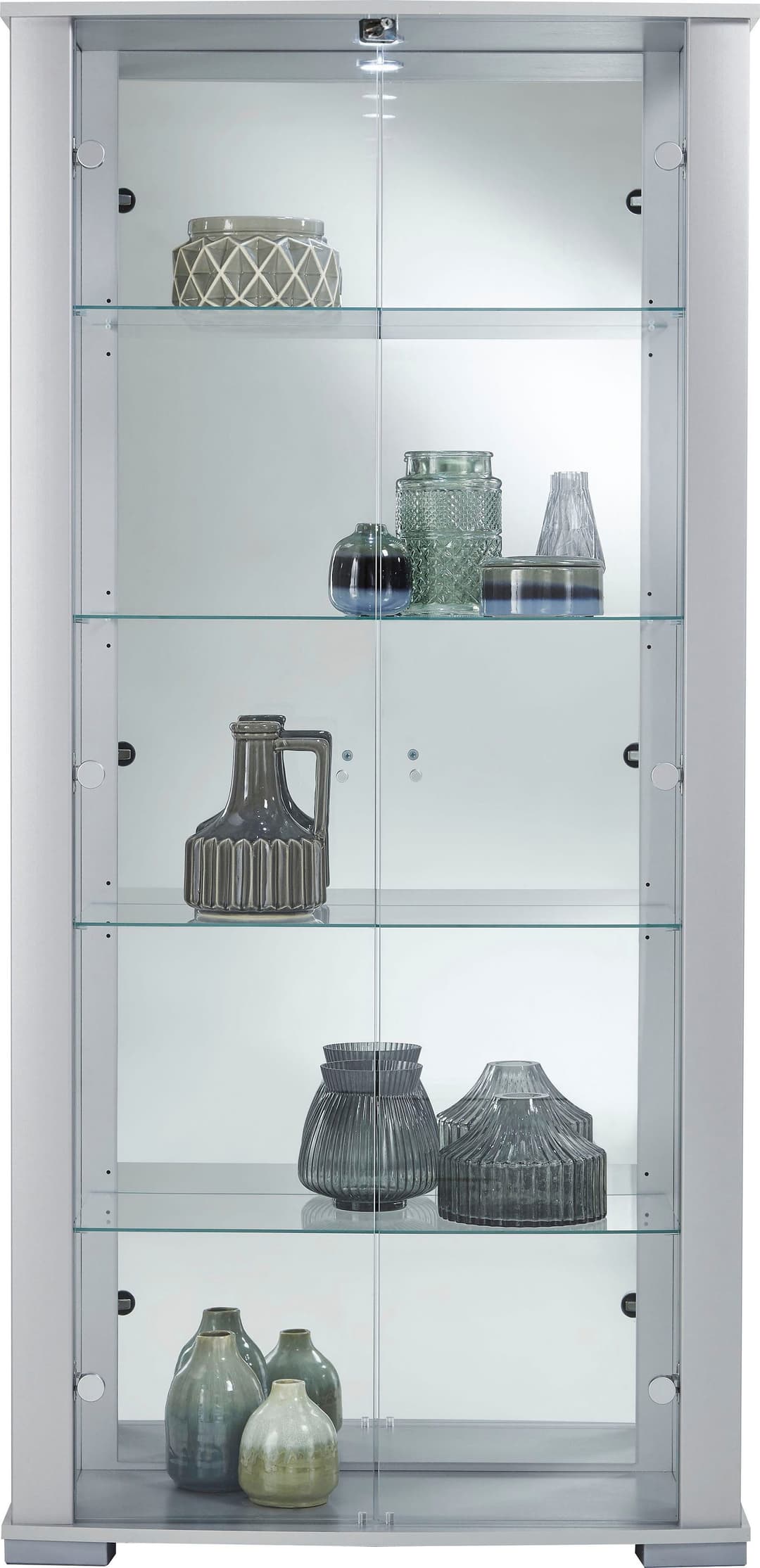 fif möbel Vitrine STELLA | Silber