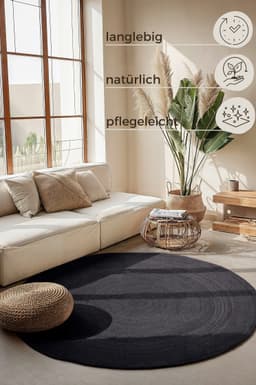 HANSE Home Teppich Rangpur | Schwarz