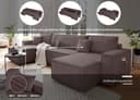 OTTO home Wohnlandschaft CASSI L-Form | Braun 3