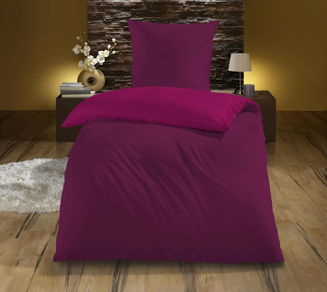 Kinzler Wendebettwäsche Mikrofaser "Cashmere Touch" | Lila