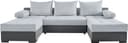 COLLECTION AB Wohnlandschaft Josy U-Form | Grau 2