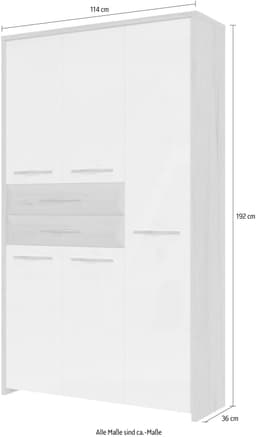 OTTO home Garderobenschrank Gala | Weiß