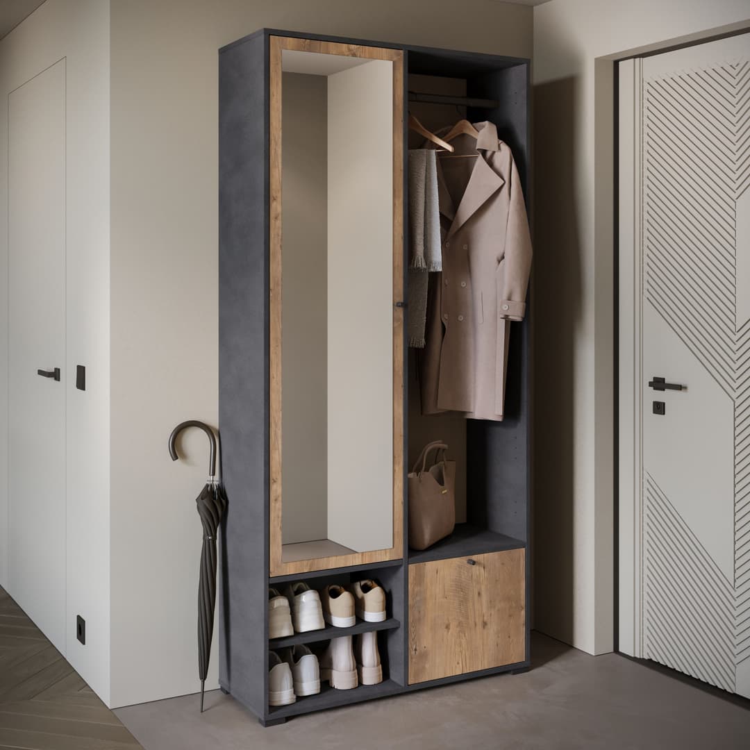 Home affaire Garderobenschrank DINO Kompaktgarderobe | Mehrfarbig