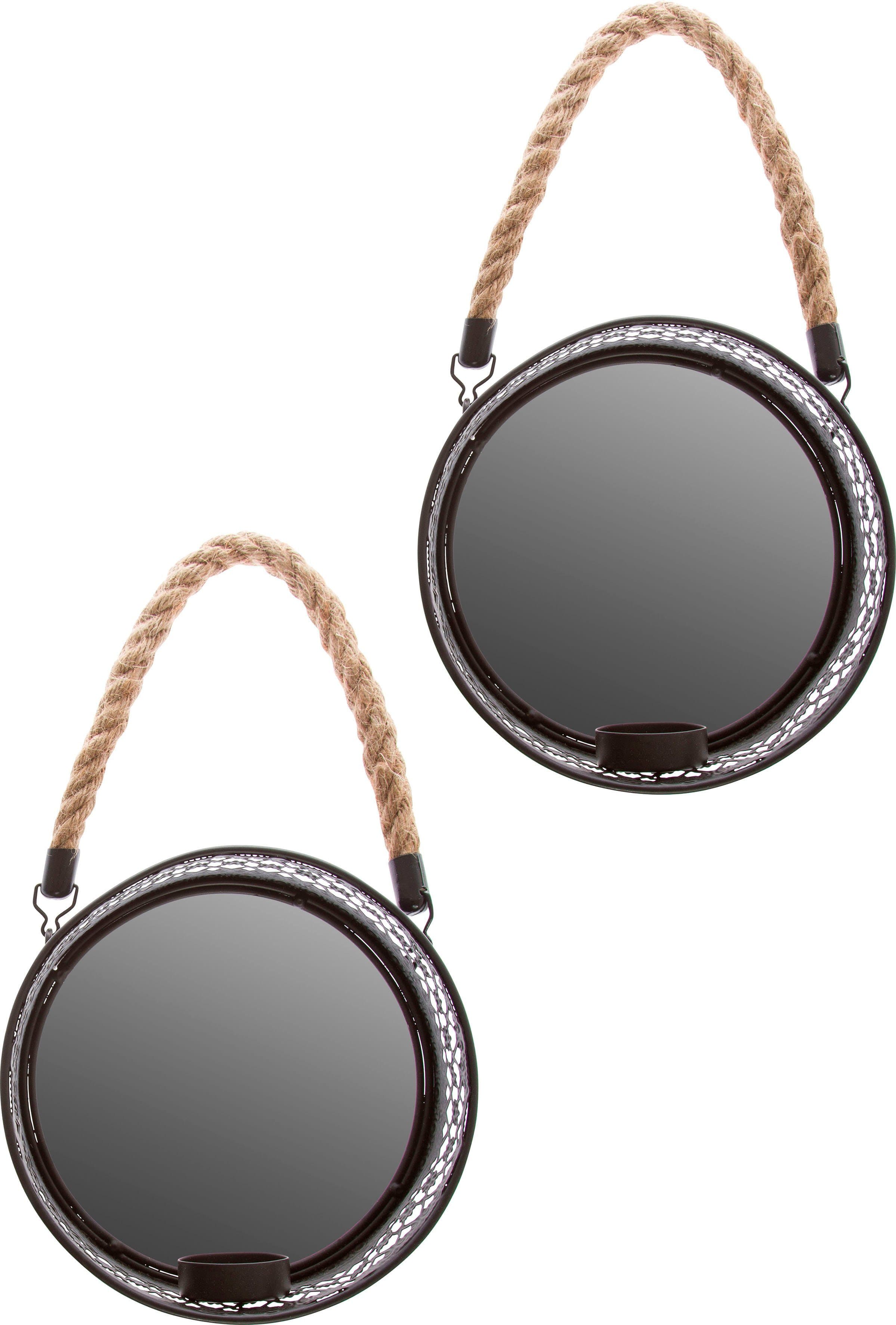 Myflair Möbel & Accessoires Spiegelwandblaker Anandi | Schwarz