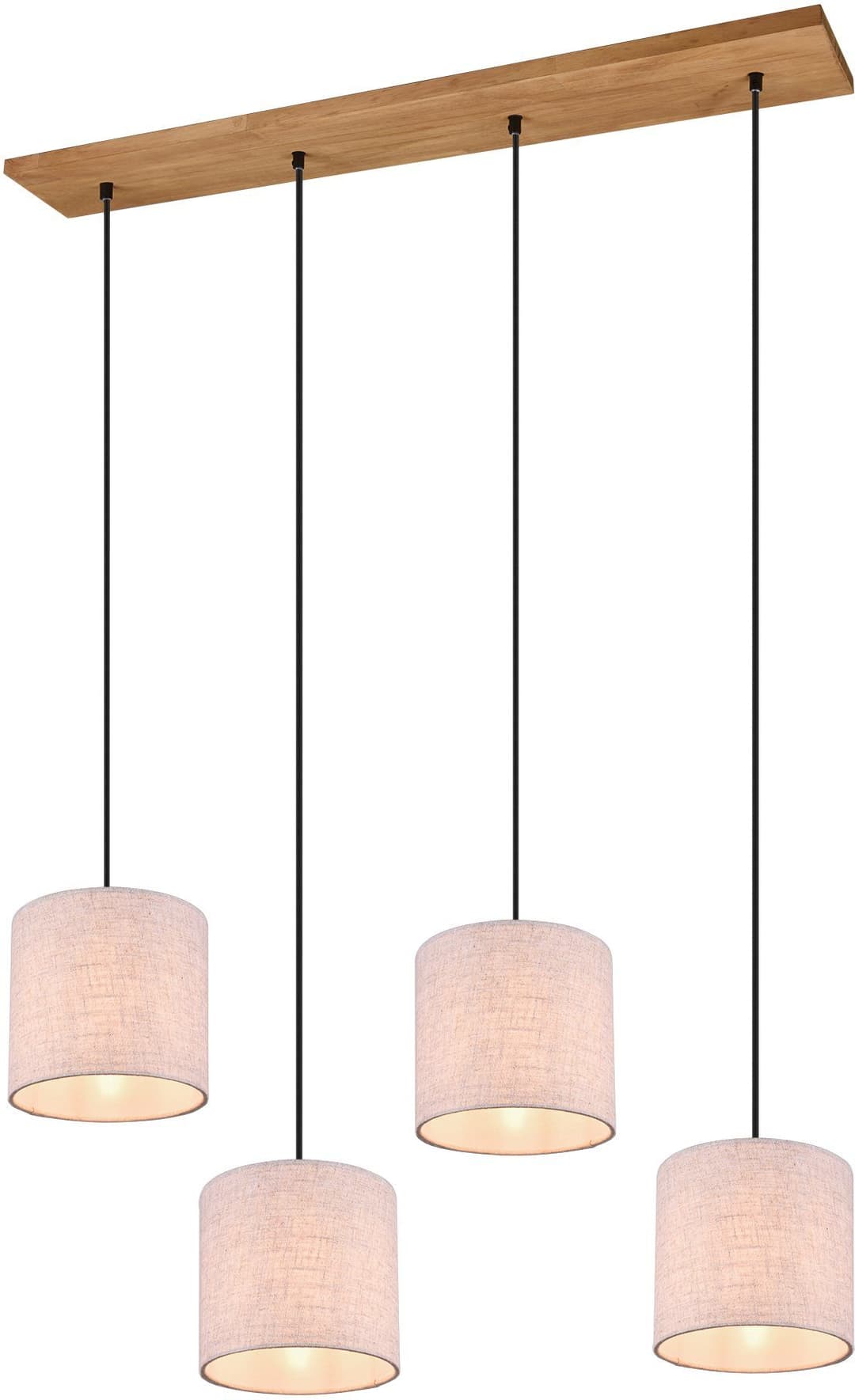 TRIO Leuchten Pendelleuchte Elmau | Holztöne