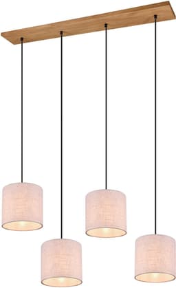 TRIO Leuchten Pendelleuchte Elmau | Holztöne