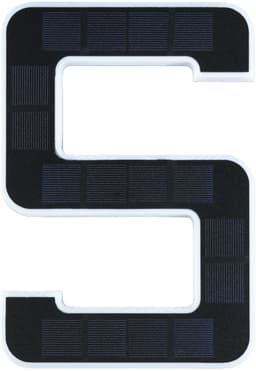 Paulmann Solar Hausnummernleuchte Ziffer 5 | Schwarz