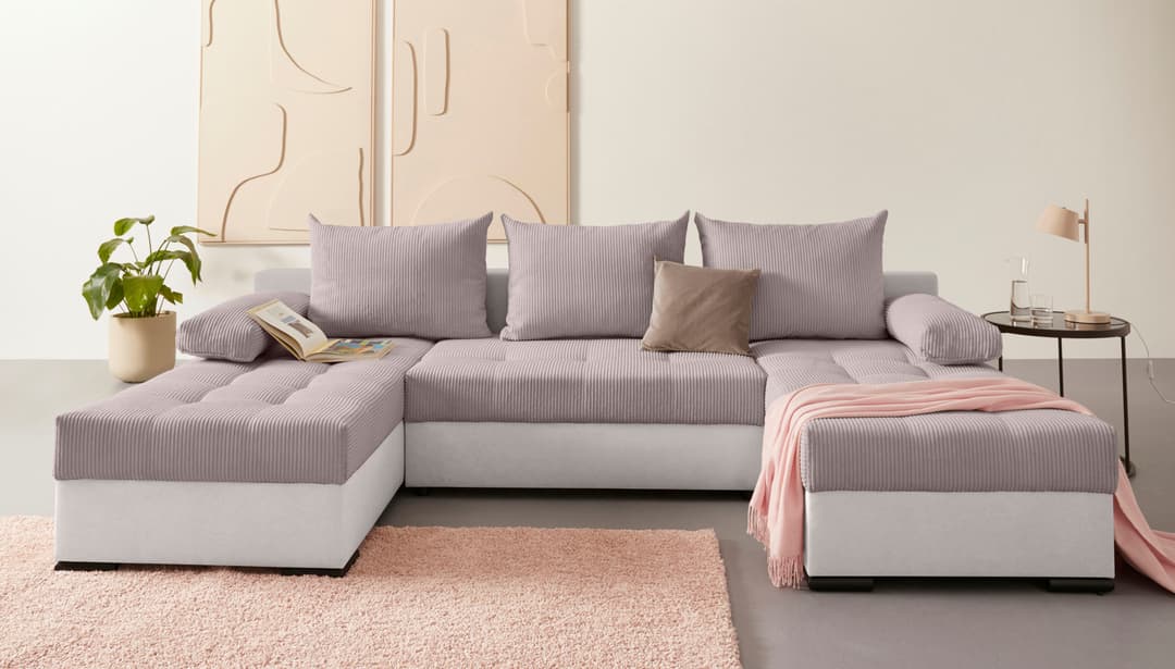 COLLECTION AB Wohnlandschaft Josy U-Form | Grau