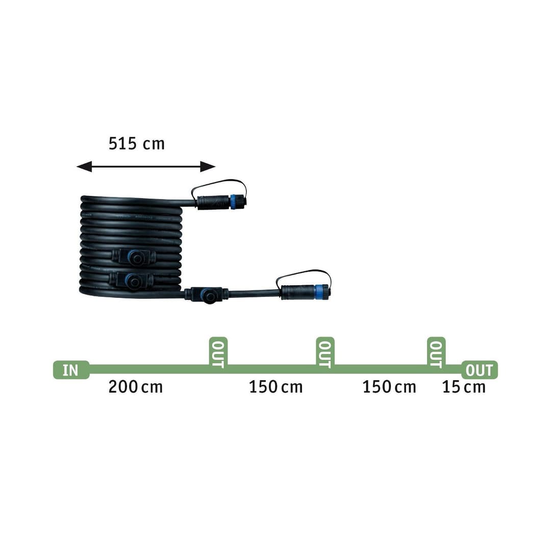 Paulmann Plug & Shine Kabel | Schwarz