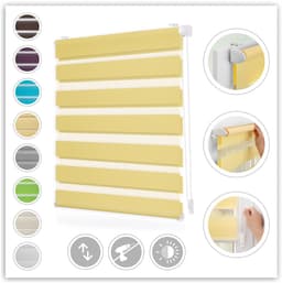 Doppelrollo Duo Rollo Klemmfix | Gelb