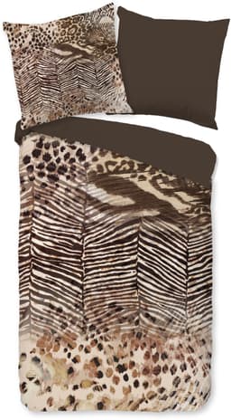 PURE luxury collection Wendebettwäsche Skins | Braun