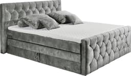 ED EXCITING DESIGN Boxspringbett "Cashfield" | Grau