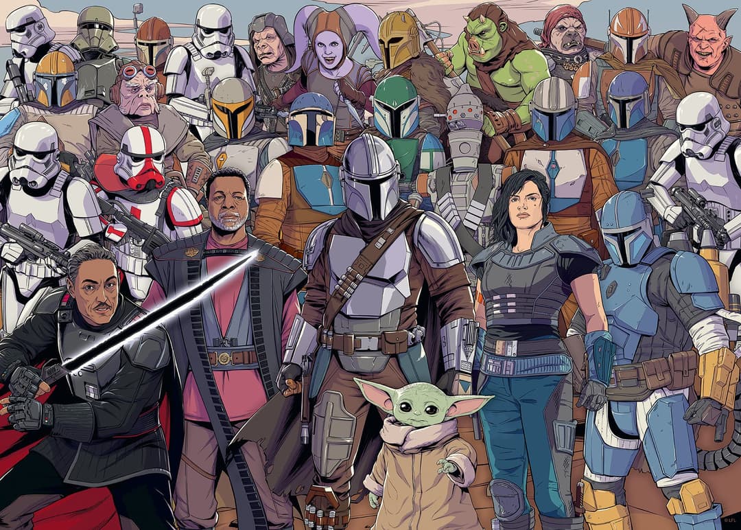 Ravensburger Puzzle Challenge, Star Wars Mandalorian, 1000 Puzzleteile