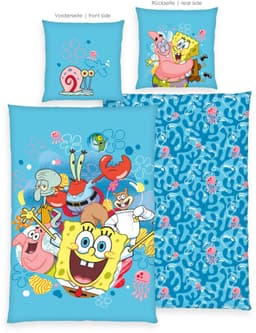 Sponge Bob Bettwäsche Renforcé | Blau
