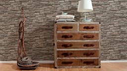 living walls Vliestapete Best of Wood`n Stone 2nd Edition | Braun
