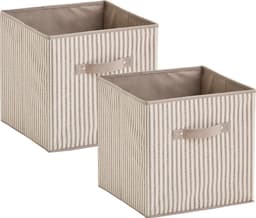 Zeller Present Aufbewahrungsbox Stripes | Beige