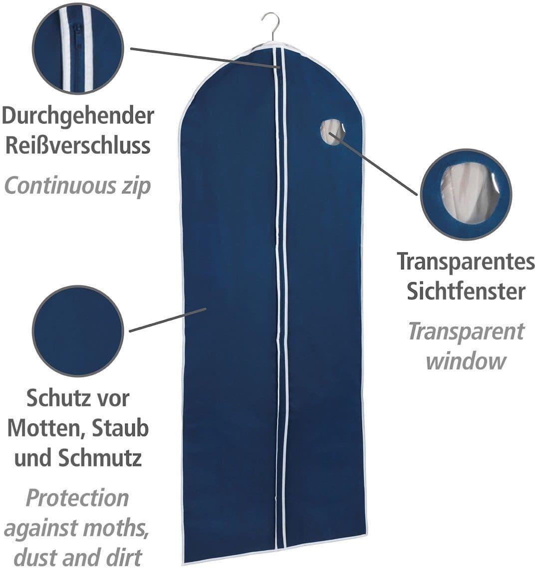 WENKO Kleidersack Modell Air (Set, 4 St) | Blau