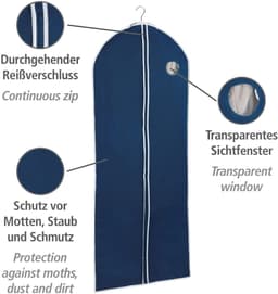 WENKO Kleidersack Modell Air (Set, 4 St) | Blau