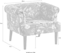 ATLANTIC home collection Sessel Charlie | Mehrfarbig