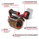 Einhell Akku-Bürstenschleifer TP-BR 18/32 Li BL - Solo | Schwarz 2