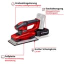 Einhell Akku-Schwingschleifer TE-OS 18/230 Li Solo | Mehrfarbig 3