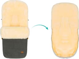 Fillikid Fußsack Bernina Wool | Grau